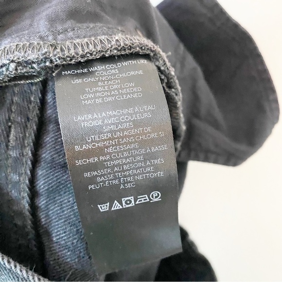 FREE PEOPLE Makai Cut Off Shorts In Washed Black Vacation - Picture 8 of 9